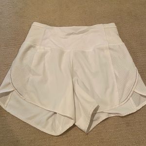 Lululemon workout white shorts